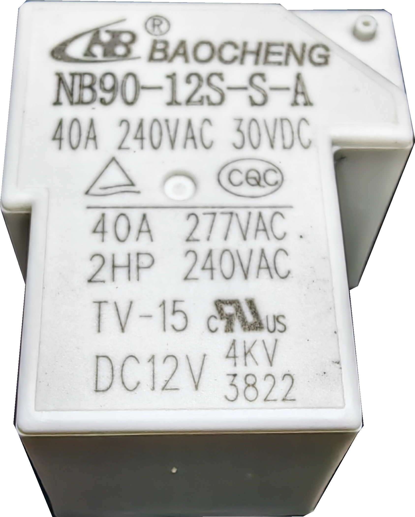 NB90 40A 004V Relay in Charging Pile/New energy-WHITE